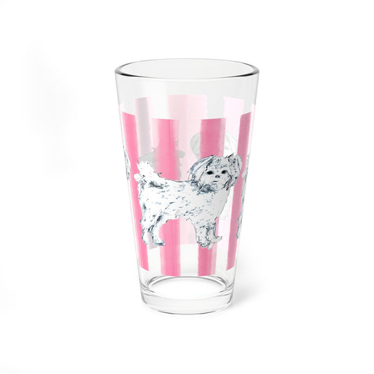 Dogi Fun Pint Glass, 16oz Shih Tzu