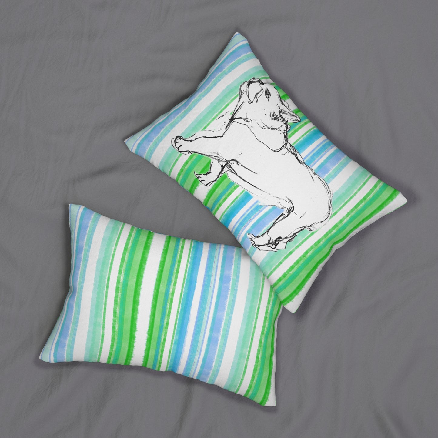 Pillows Polyester Lumbar Doggy Fun