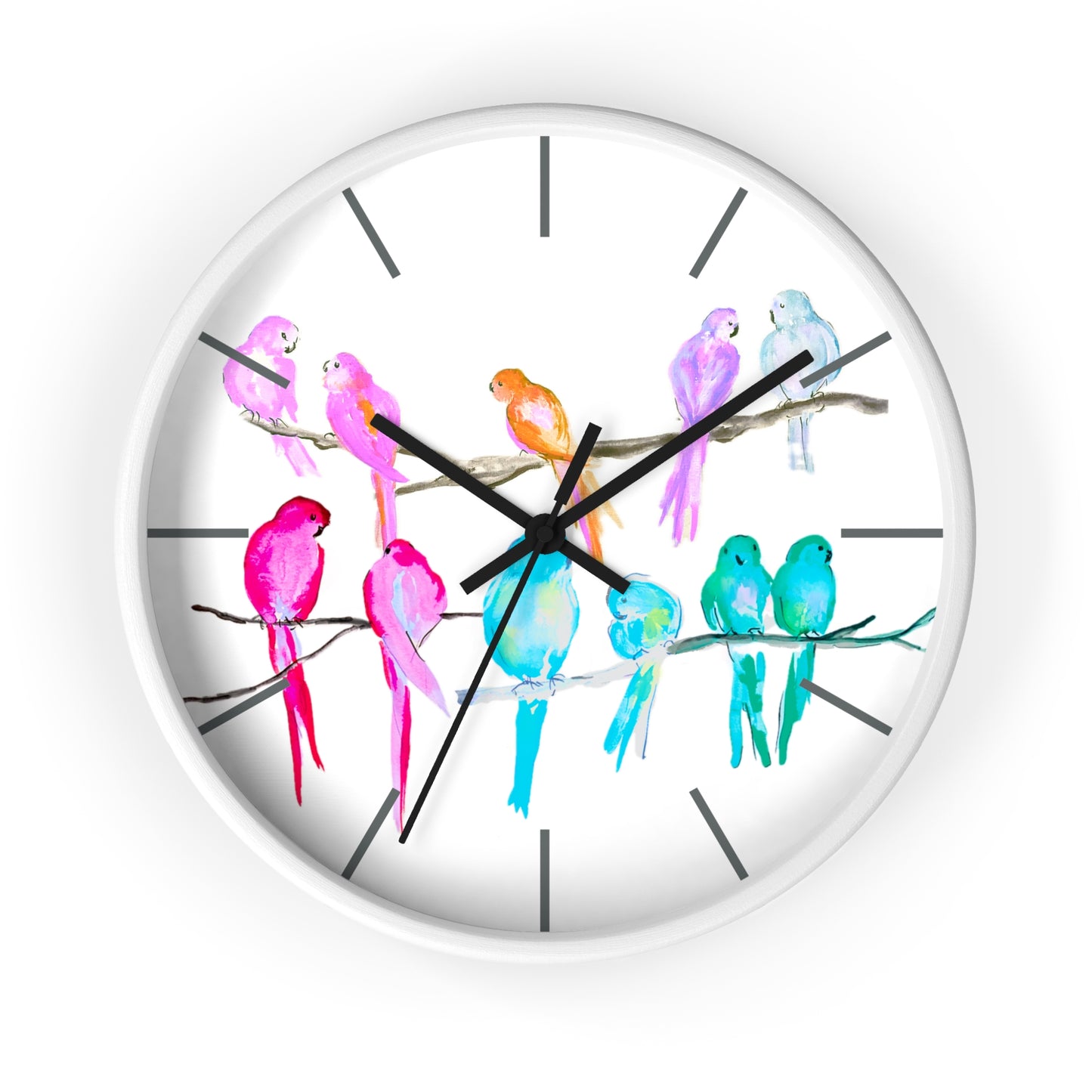 Jolly Birds Wall Clock, Multi-Color