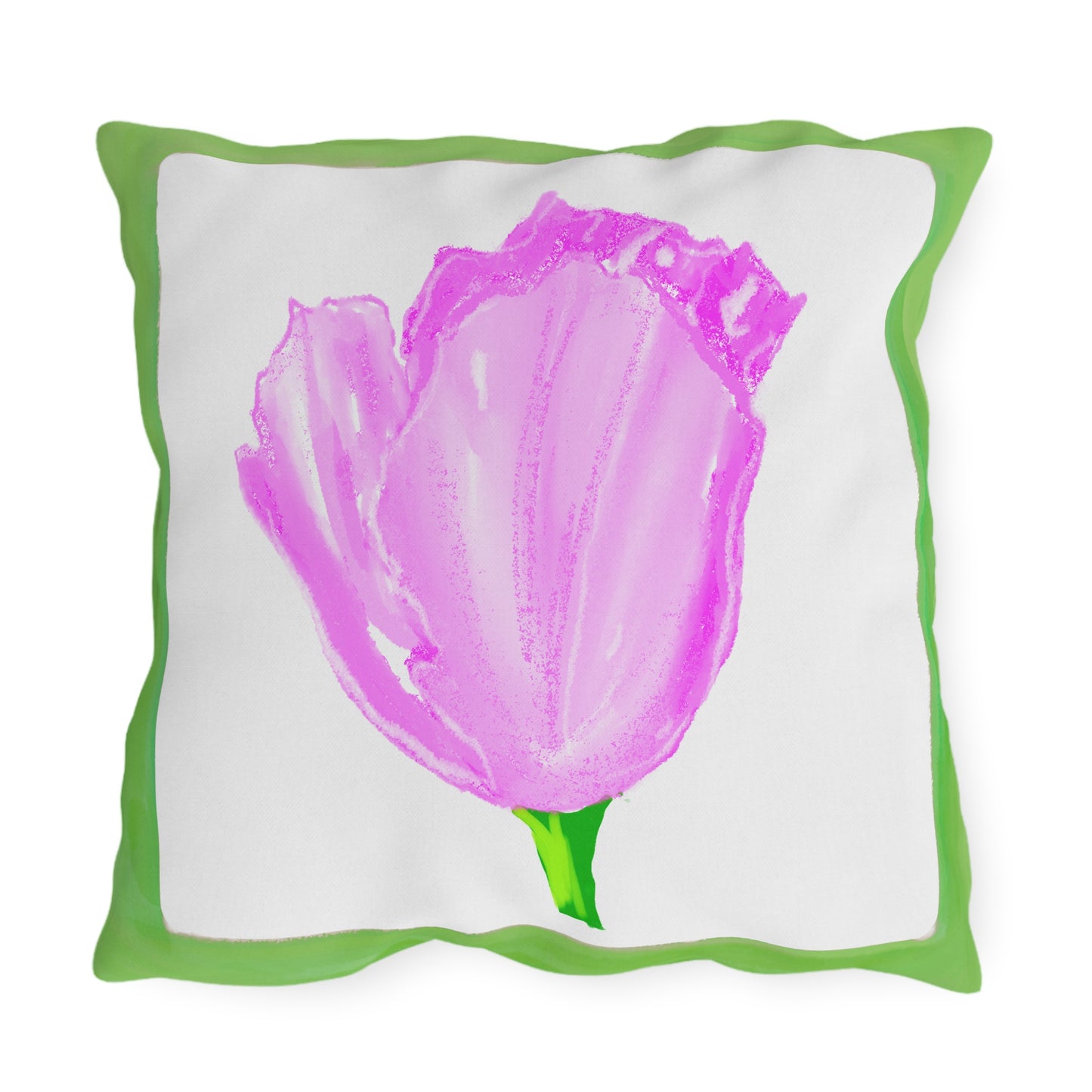 Vibrant Tulips Outdoor Pillows