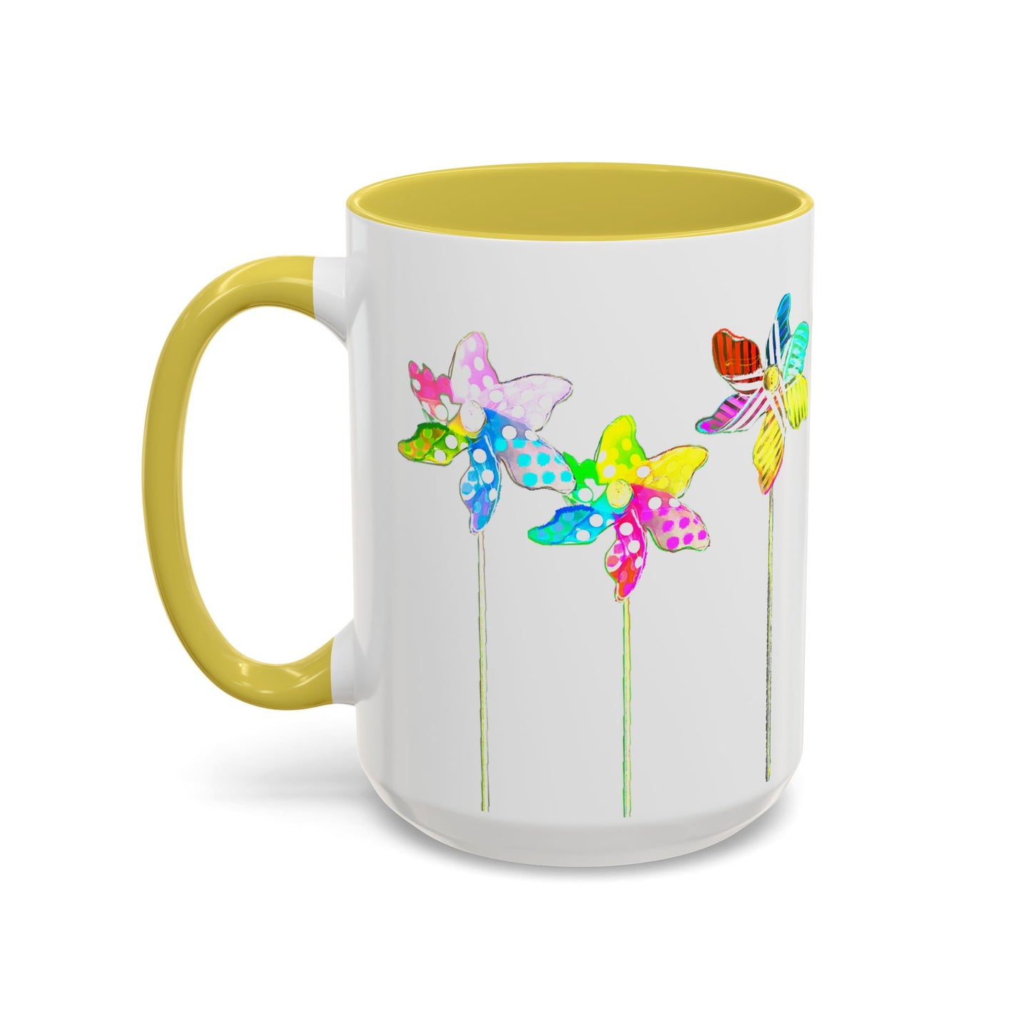 Pinwheels Mug Yellow