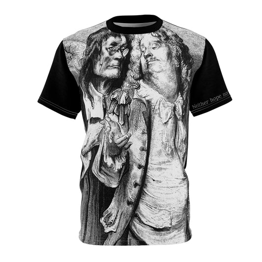 Guys  Inspirational Neither Hope Nor Fear Cures Mortality T-Shirt