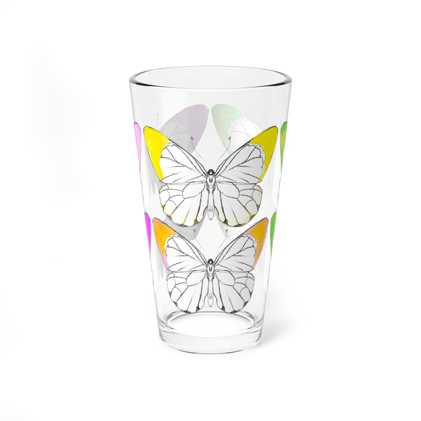 Pint Glass, 16oz Flutter Sips