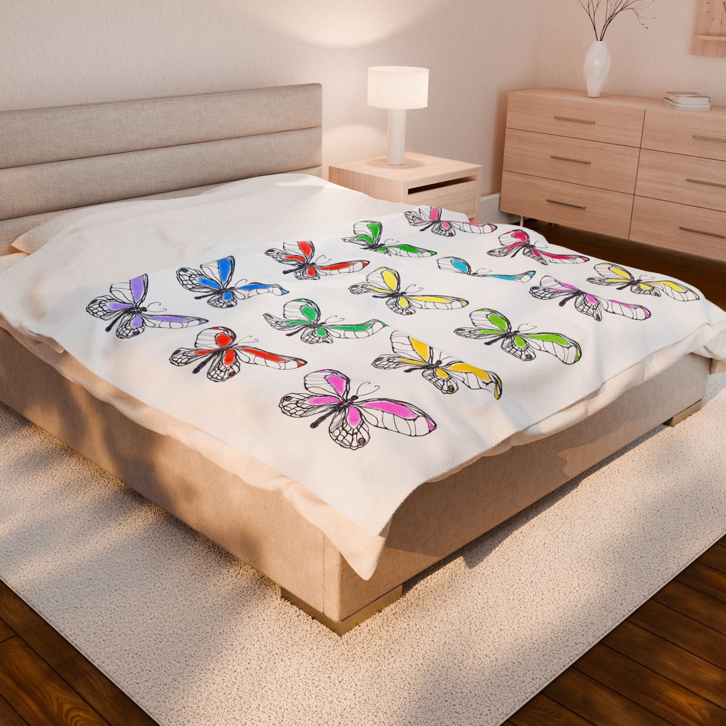 Blankets Velveteen Plush Color Kissed Wings