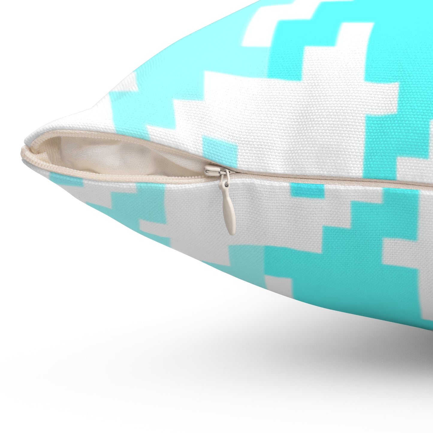 Hounds Tooth Fun Pillow Aqua