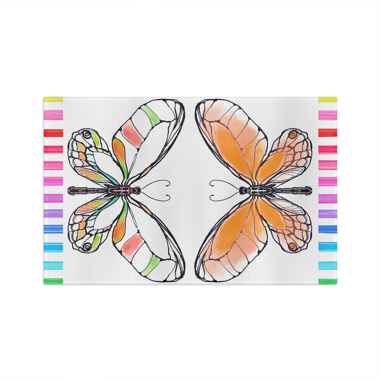 Flutterstripe Microfiber Tea Towel