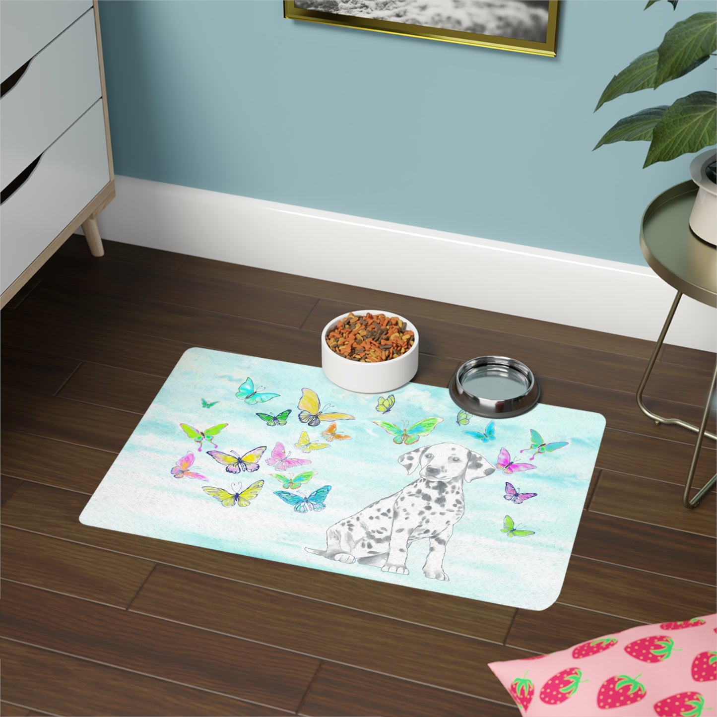 Pets Feeding Mats Dog Butterfly Flutter