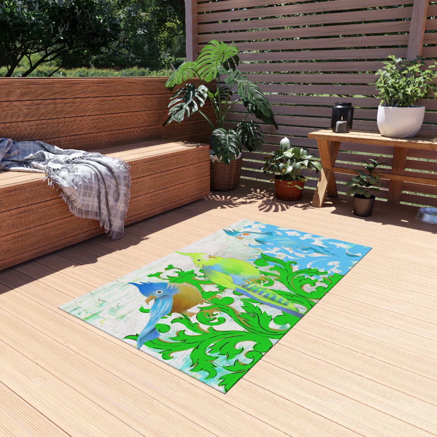 Indoor/Outdoor Rug Jolly Birds
