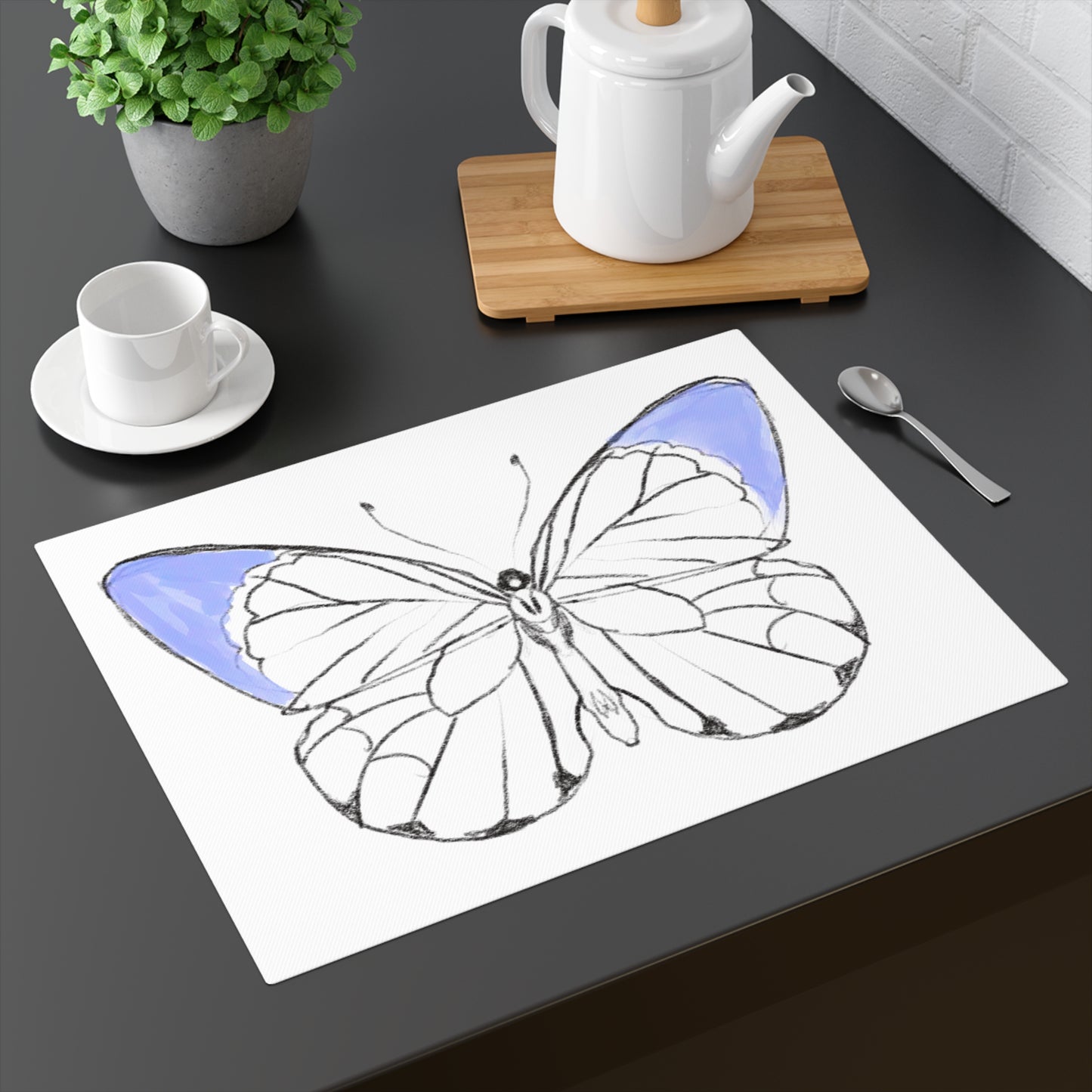 Chroma Periwinkle Placemat, 1pc
