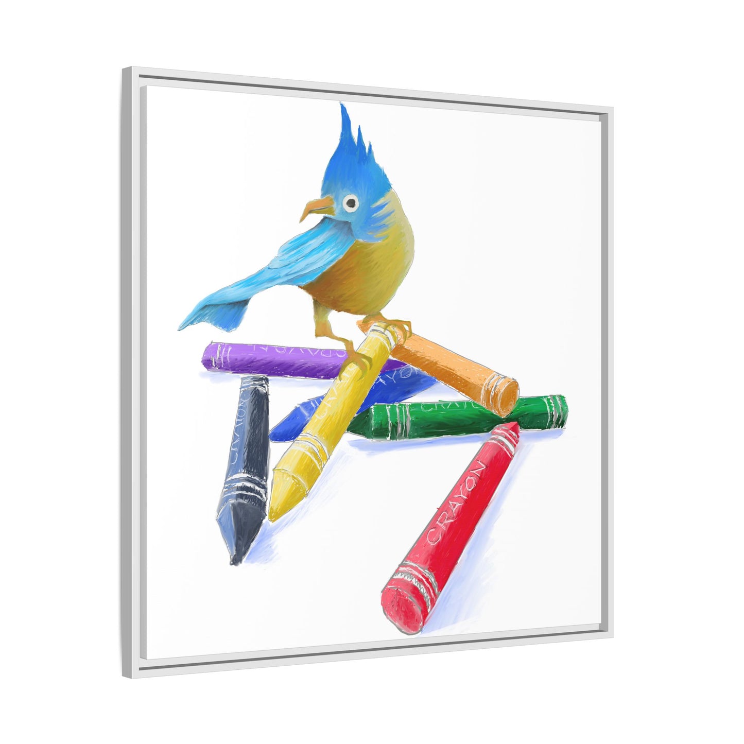 Jolly Birds Matte Canvas Framed