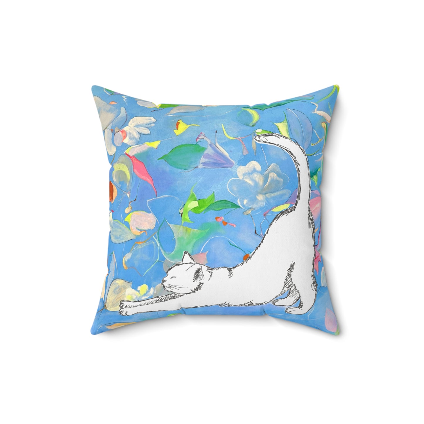 Pillows Polyester Square Kitty Fun