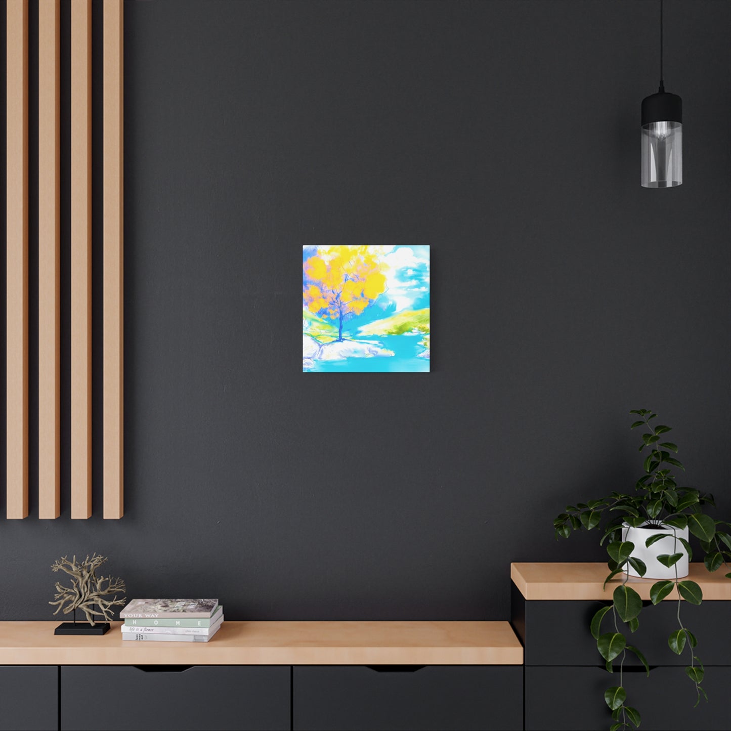 Joyful Landscape Matte Canvas, Stretched, 1.25"