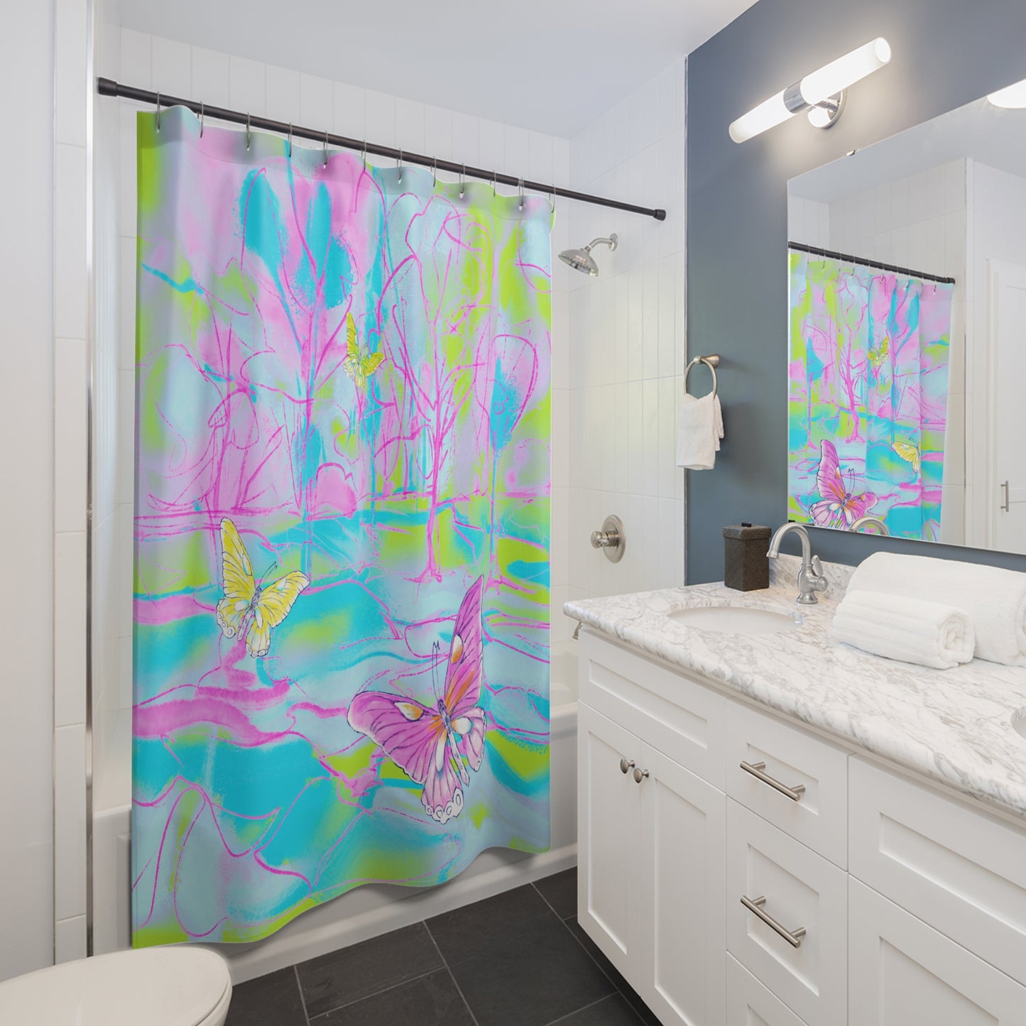 Joyful Landscapes Shower Curtains