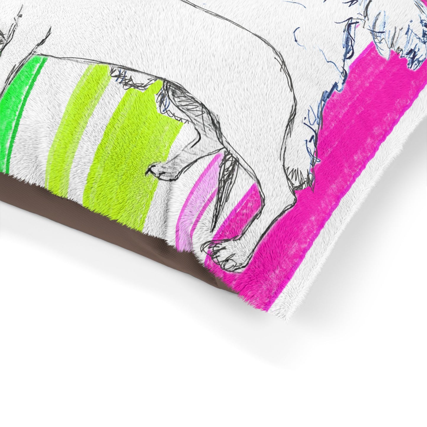 Dogi Butterfly Flutter Dog Bed Stripe Multi color