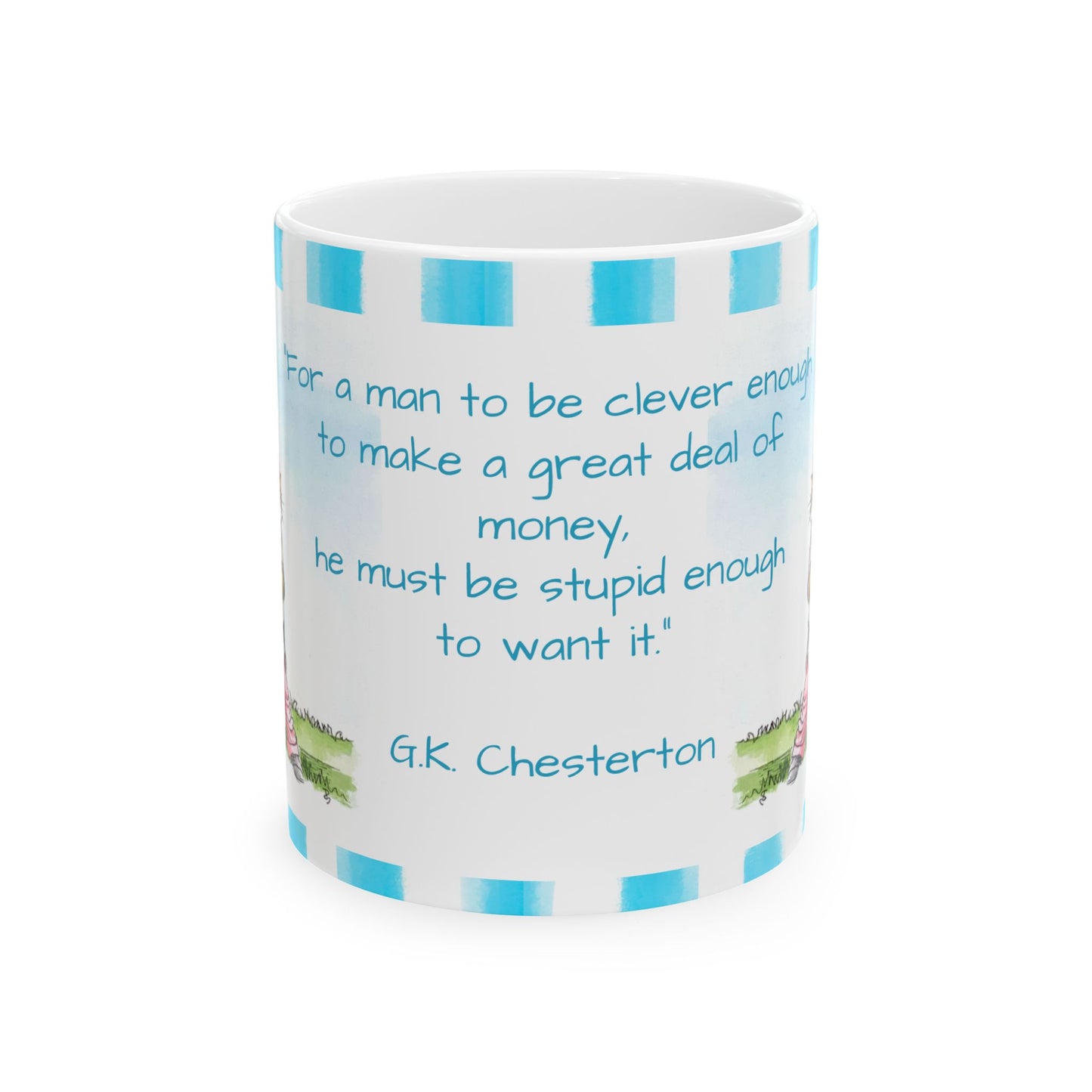 Kitty Fun Mug “For a man to be clever…”