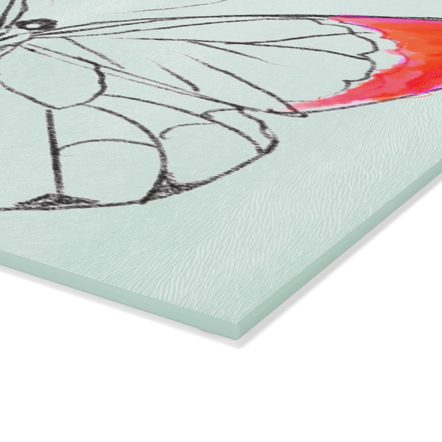 Chroma Glass Cutting Board Red