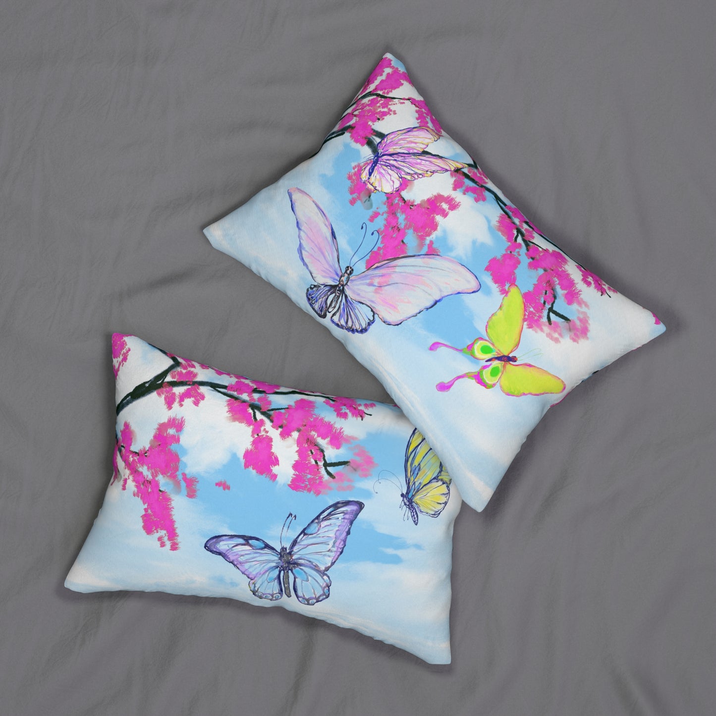 Blossom Whirl Lumbar Pillow