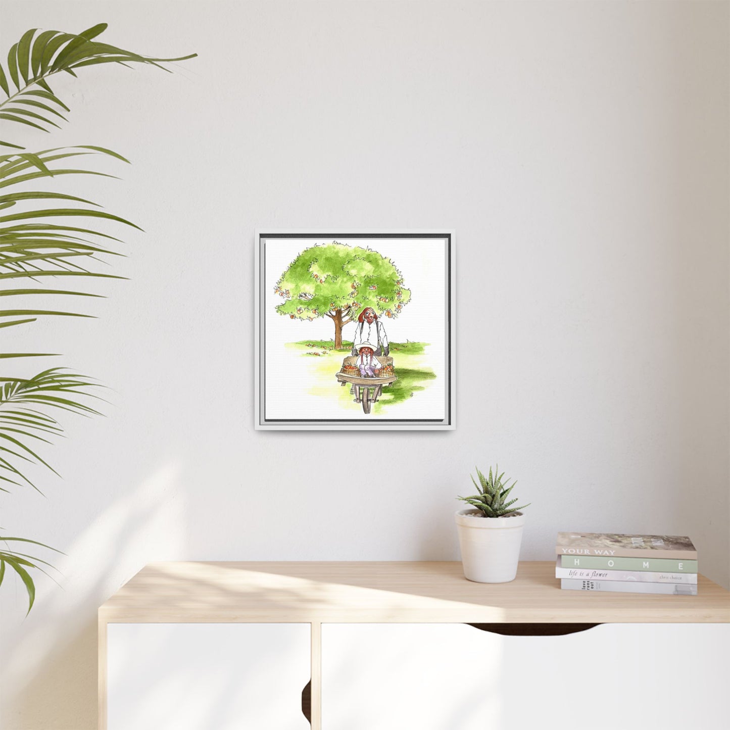 Dogi Fun Matte Canvas Framed