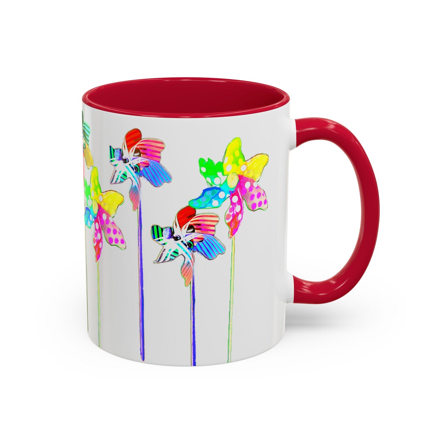 Pinwheels Mug Red