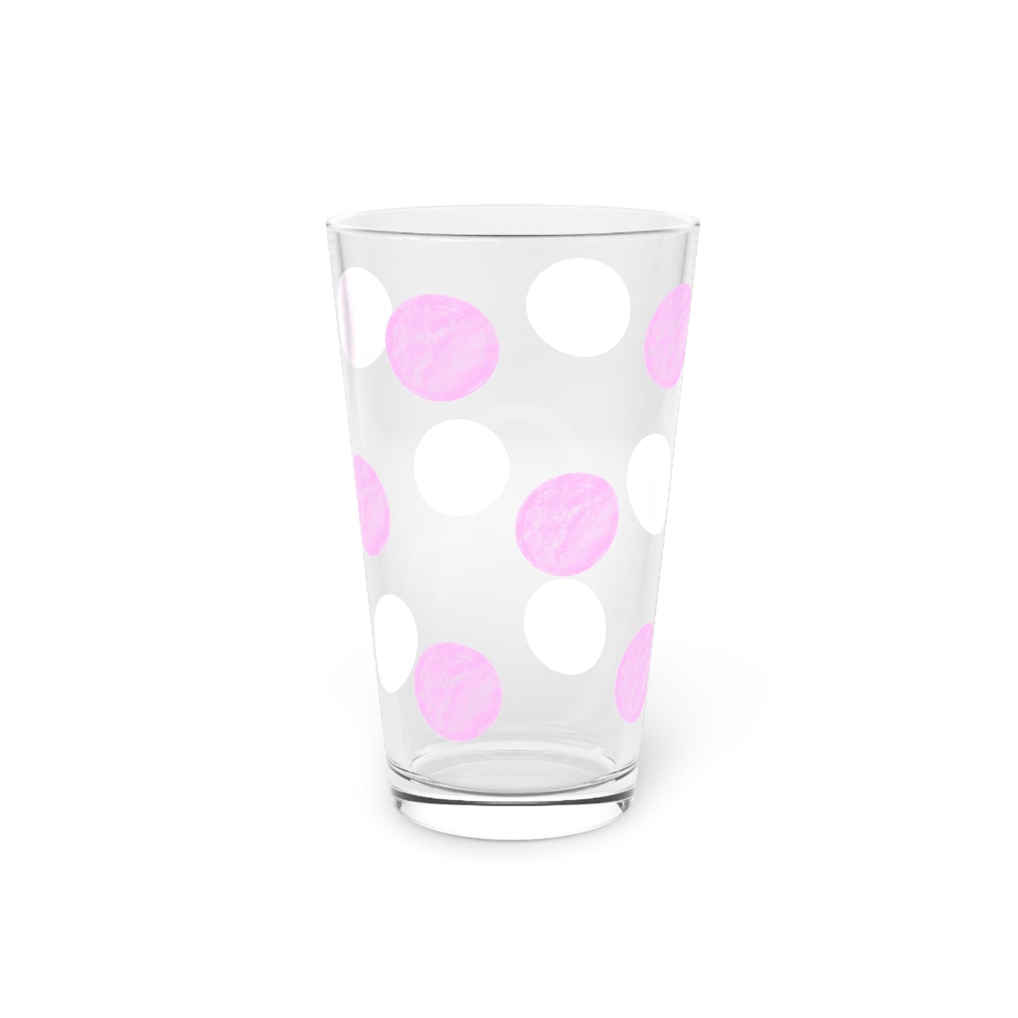 Polka Dot in Pink, Pint Glass, 16oz