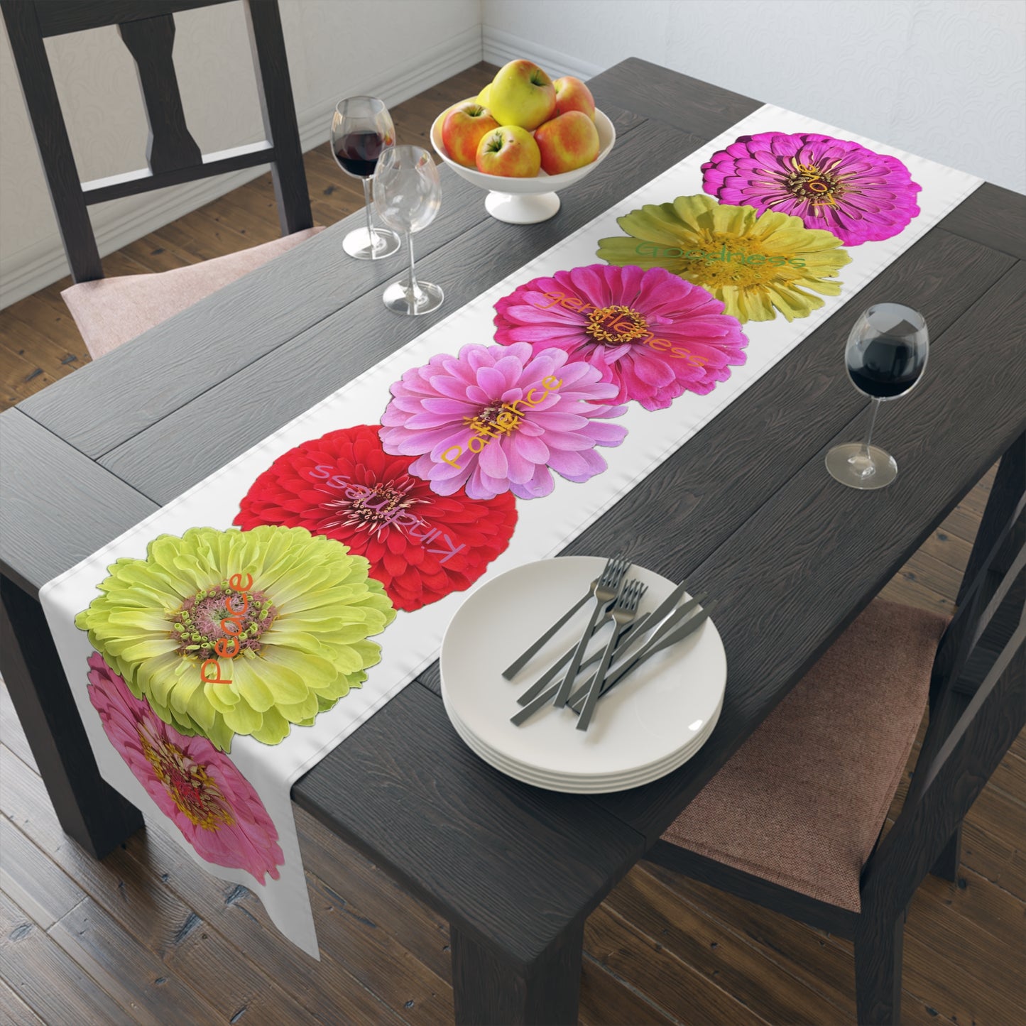 Zinnia Table Runner Cotton, or Poly