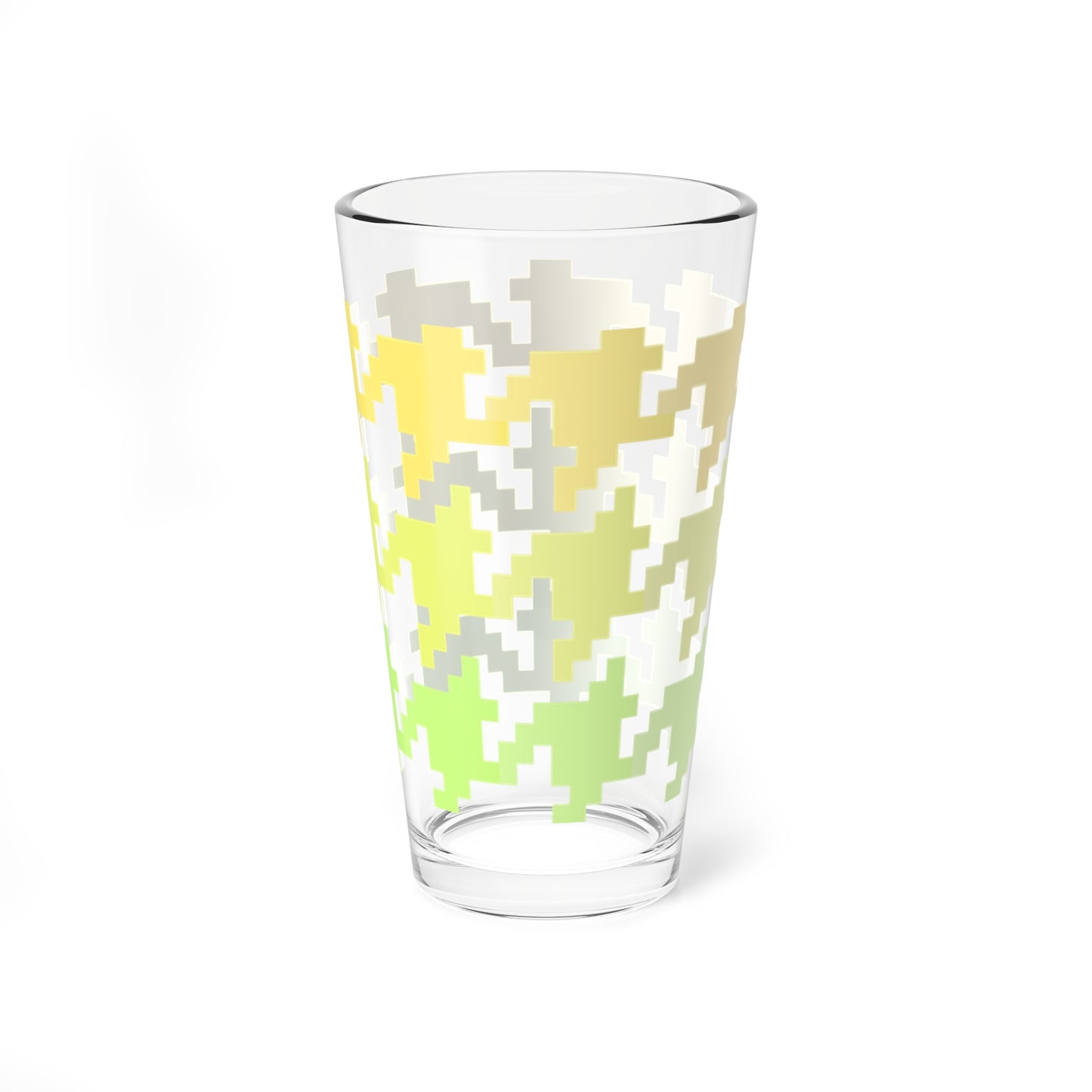 Mixing Glass, 16oz Houndstooth Fun