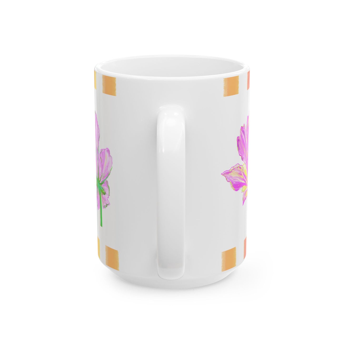 Tulip Love Ceramic Mug, (11oz, 15oz) Pinks