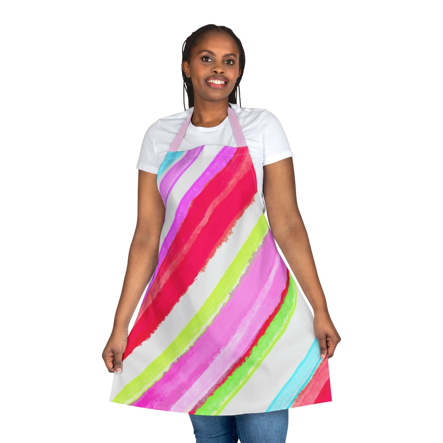 Diagonal Stripes Apron