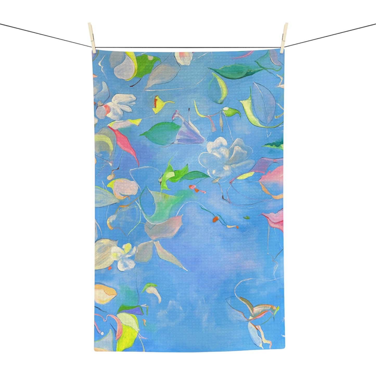 Dish Towels Microfiber Watercolor Botanical