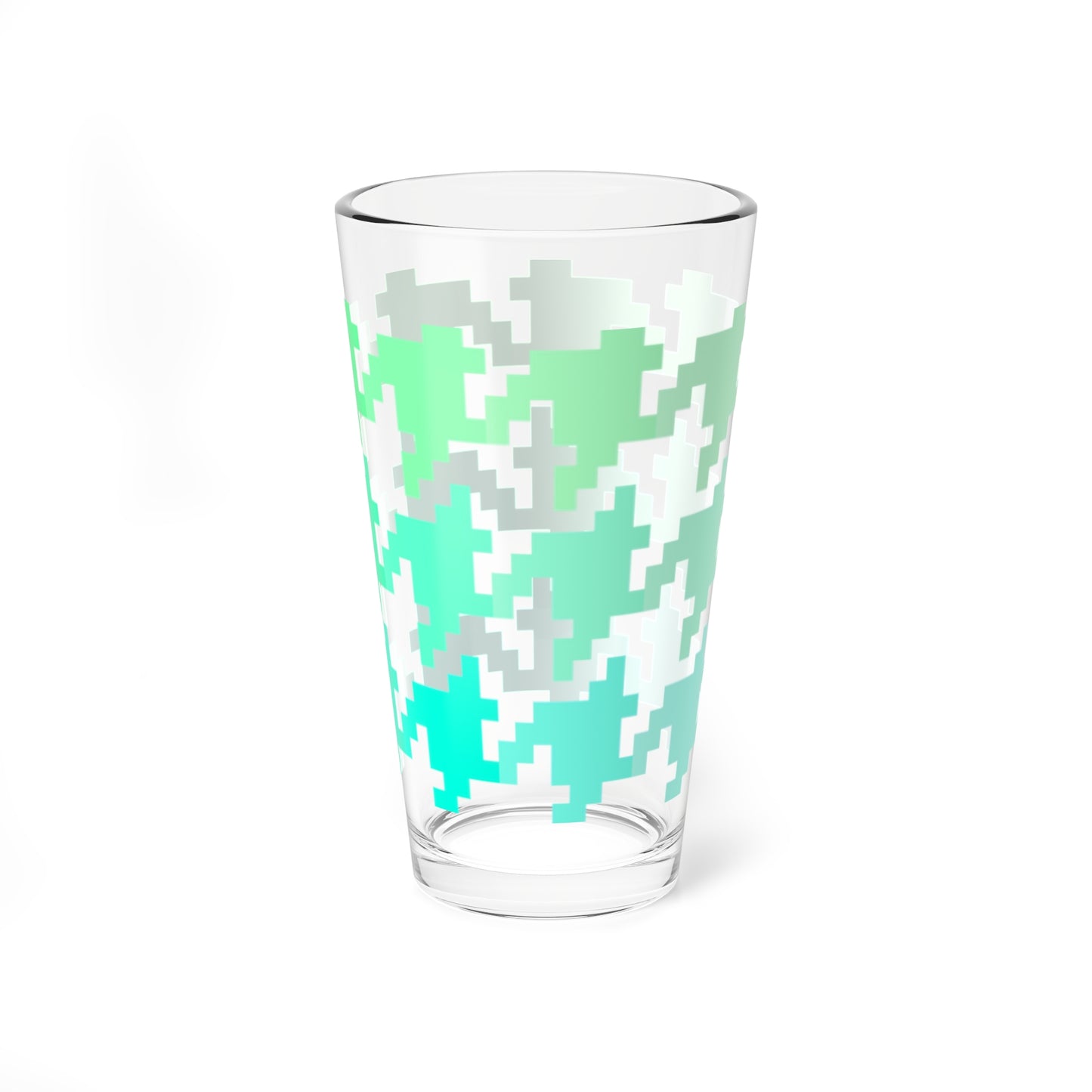Mixing Glass, 16oz Houndstooth Fun