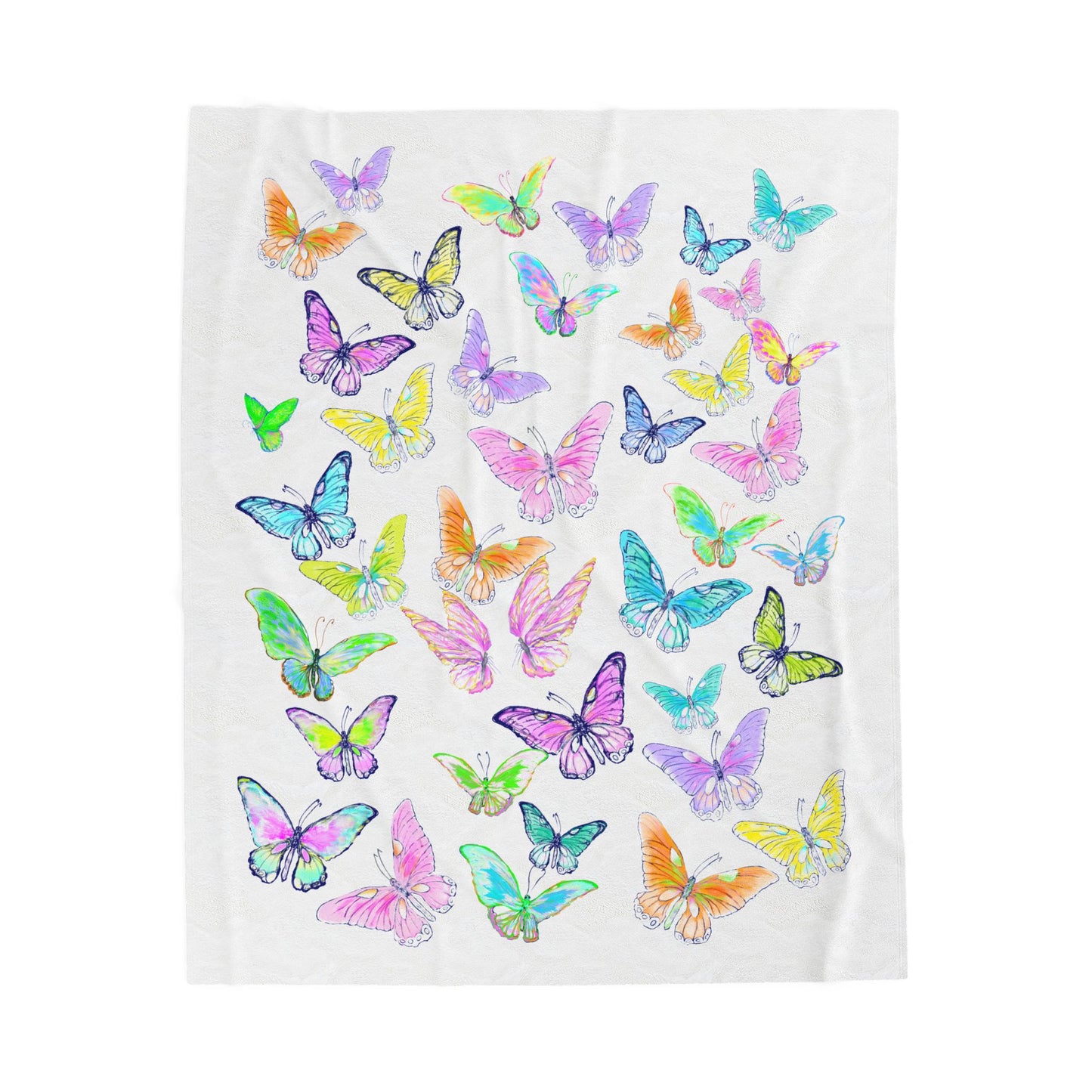 Butterfly Jive Velveteen Plush Blanket
