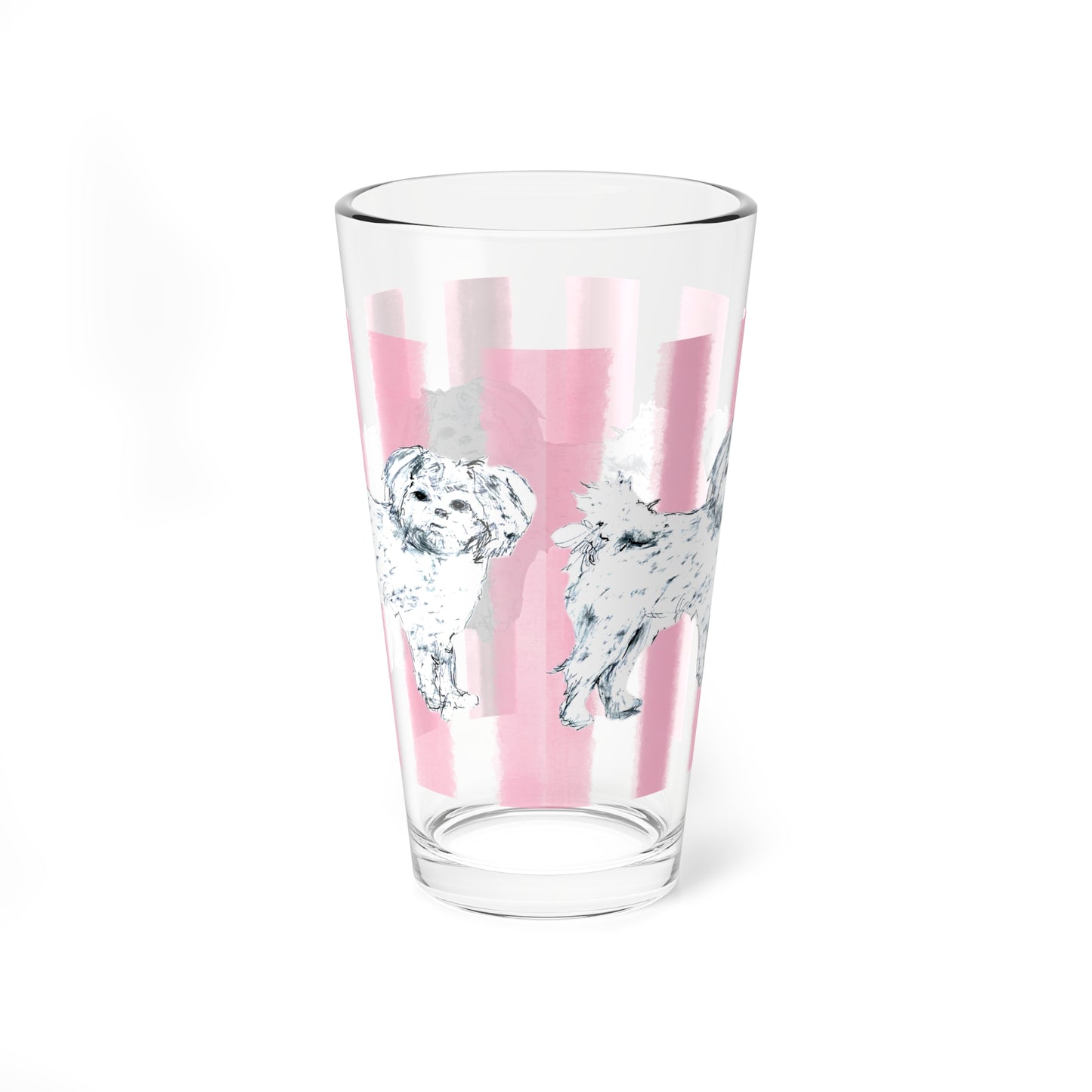 Dogi Fun Pint Glass, 16oz Shih Tzu