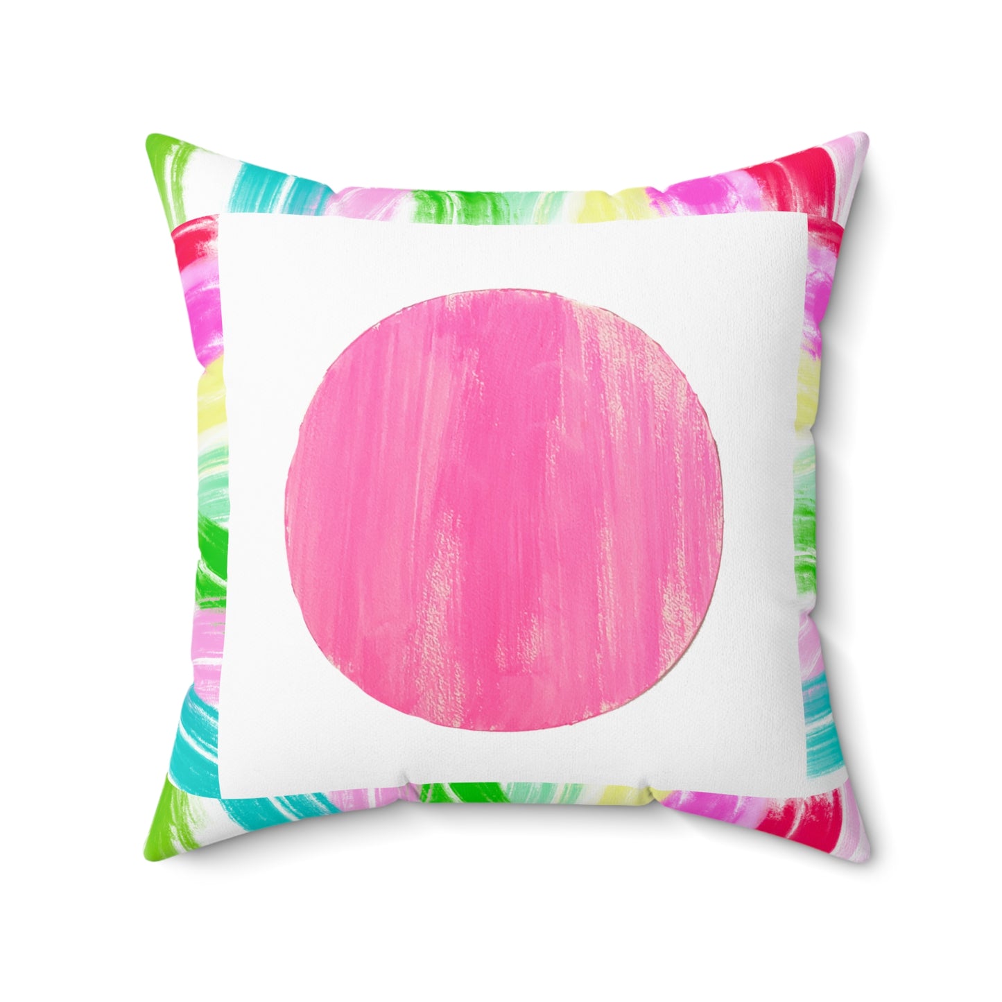Mega Dot Polyester Square Pillow
