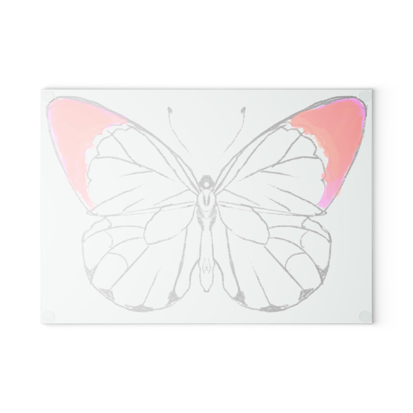 Chroma Glass Cutting Board Red