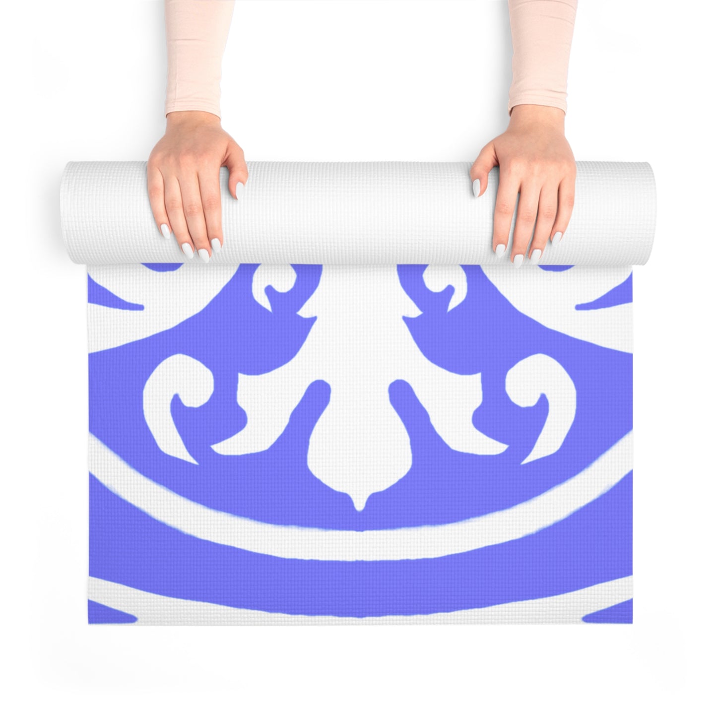 Scrollwork Exercise Mat Lilac