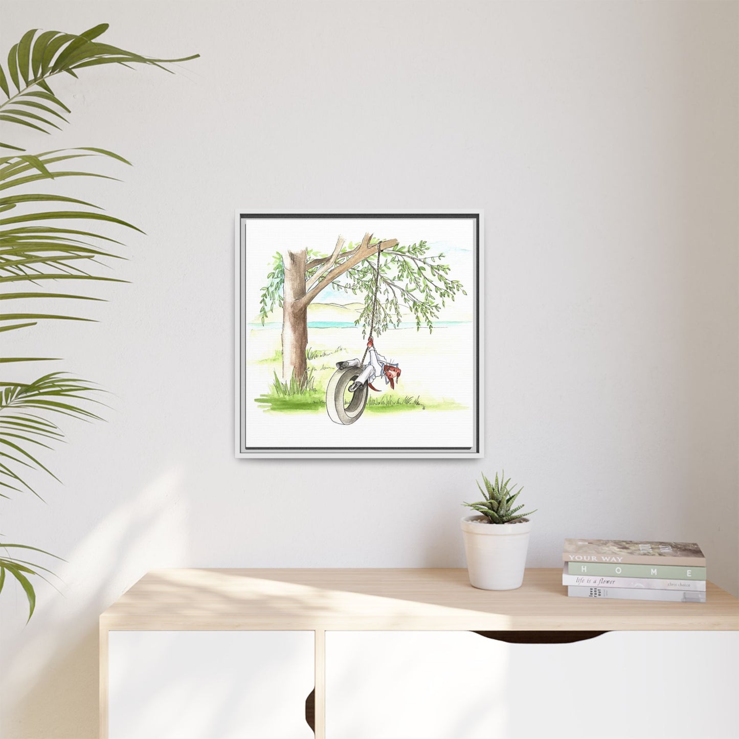 Dogi Fun Matte Canvas Framed