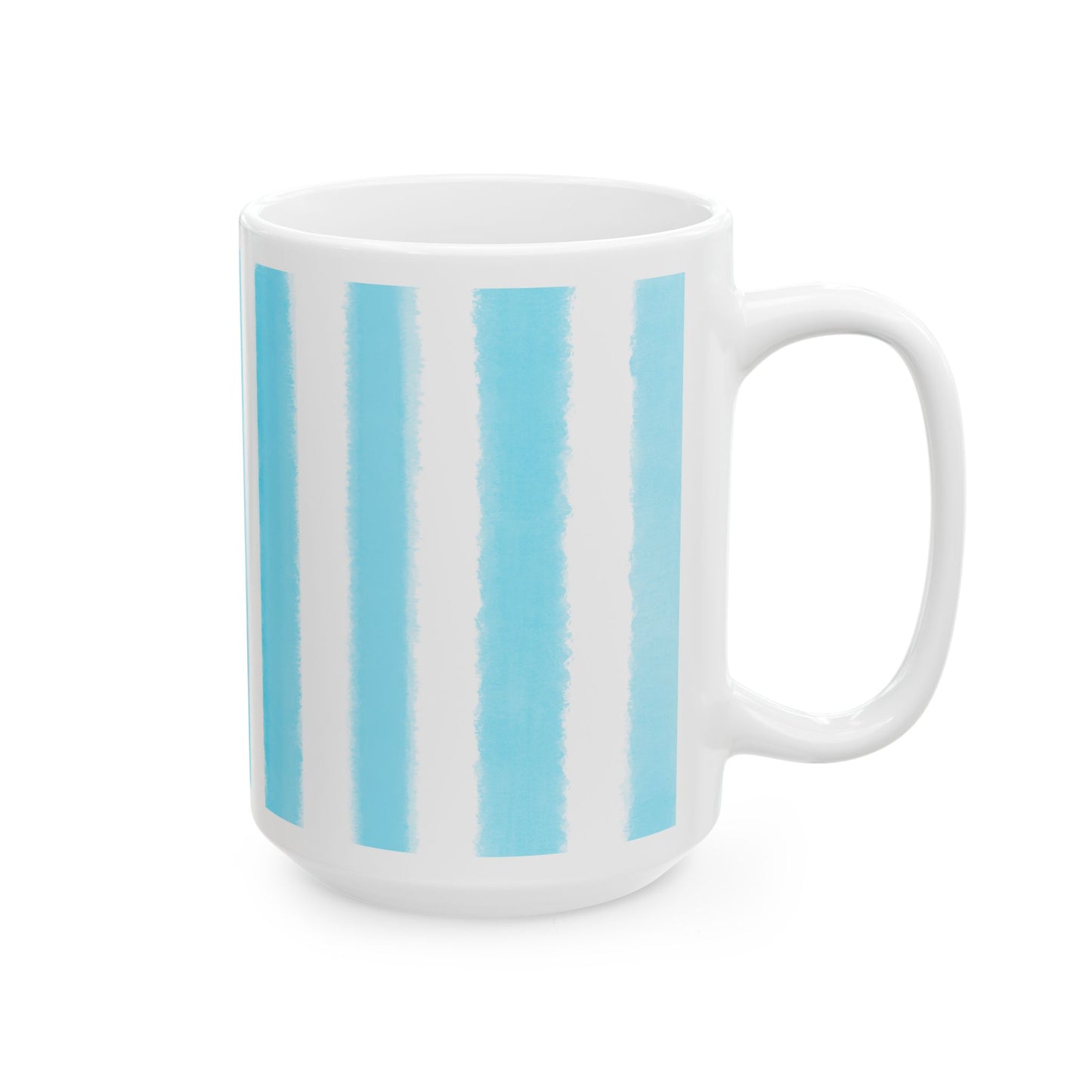 Dancing Tulips Mug Aqua Green