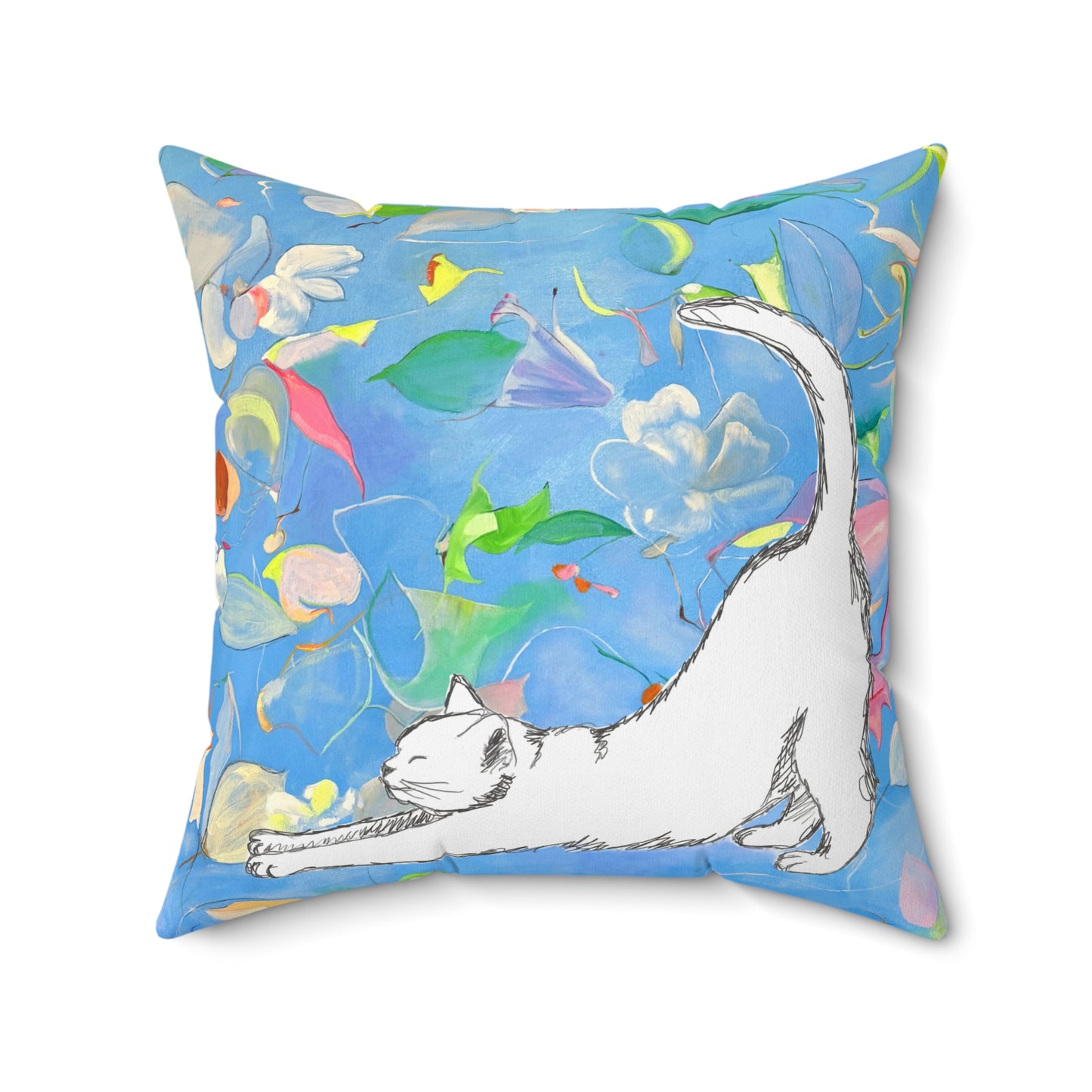 Pillows Polyester Square Kitty Fun