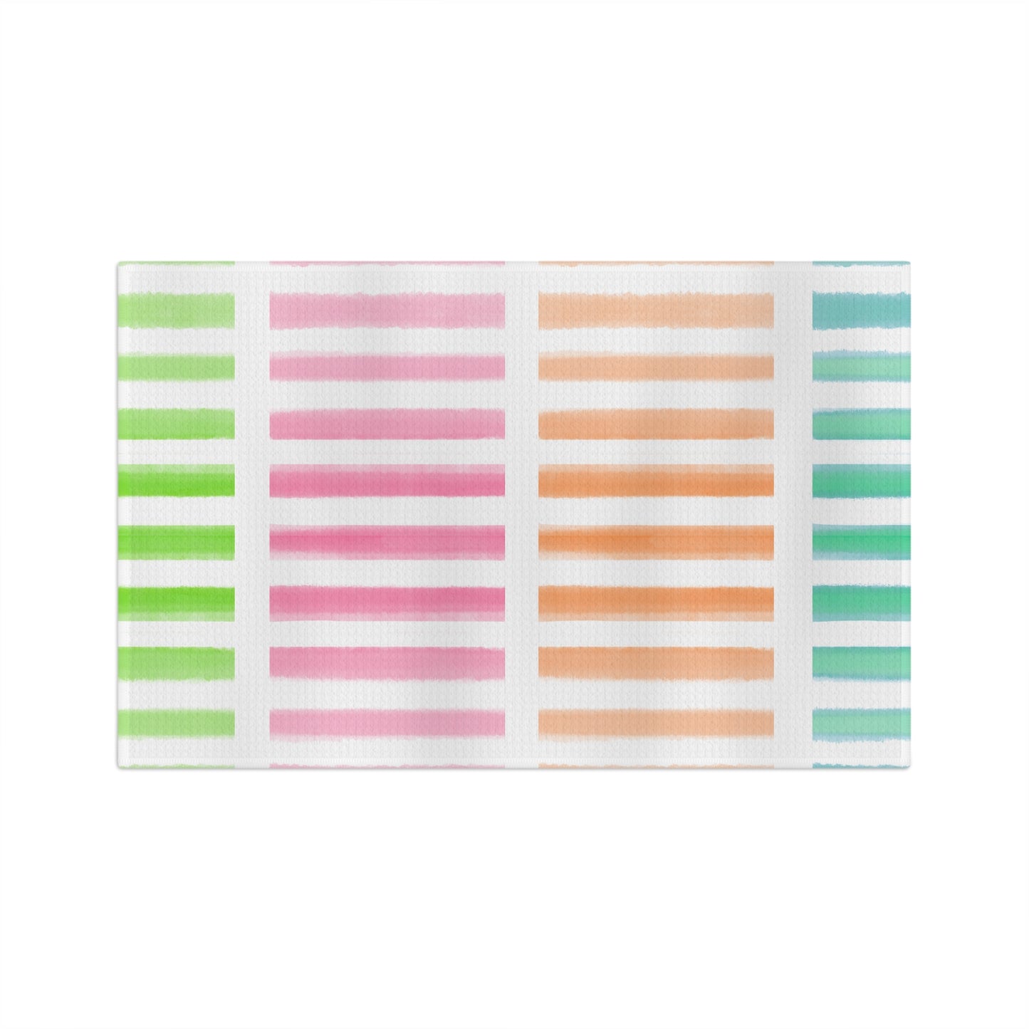 Watercolor Stripes Tea Towel