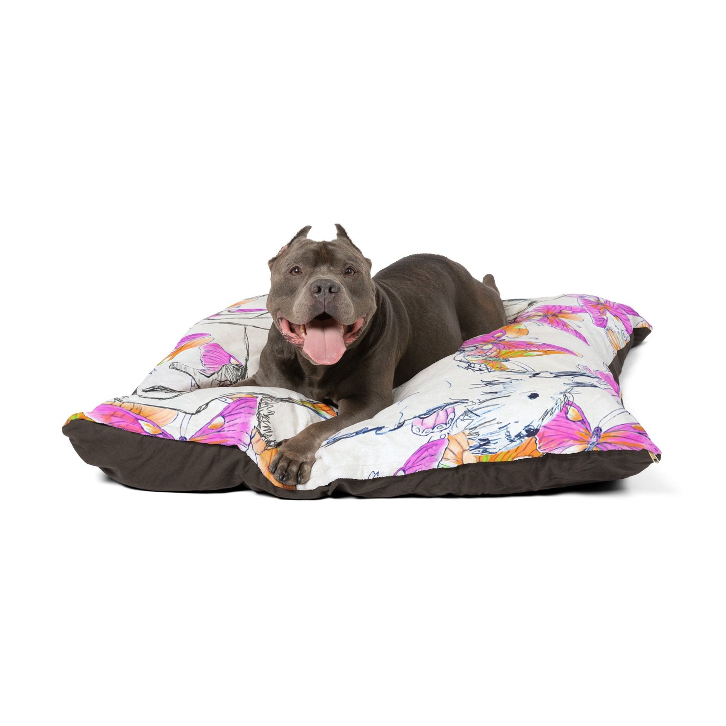 Dogi Butterfly Flutter Pet Bed Pink and Orange