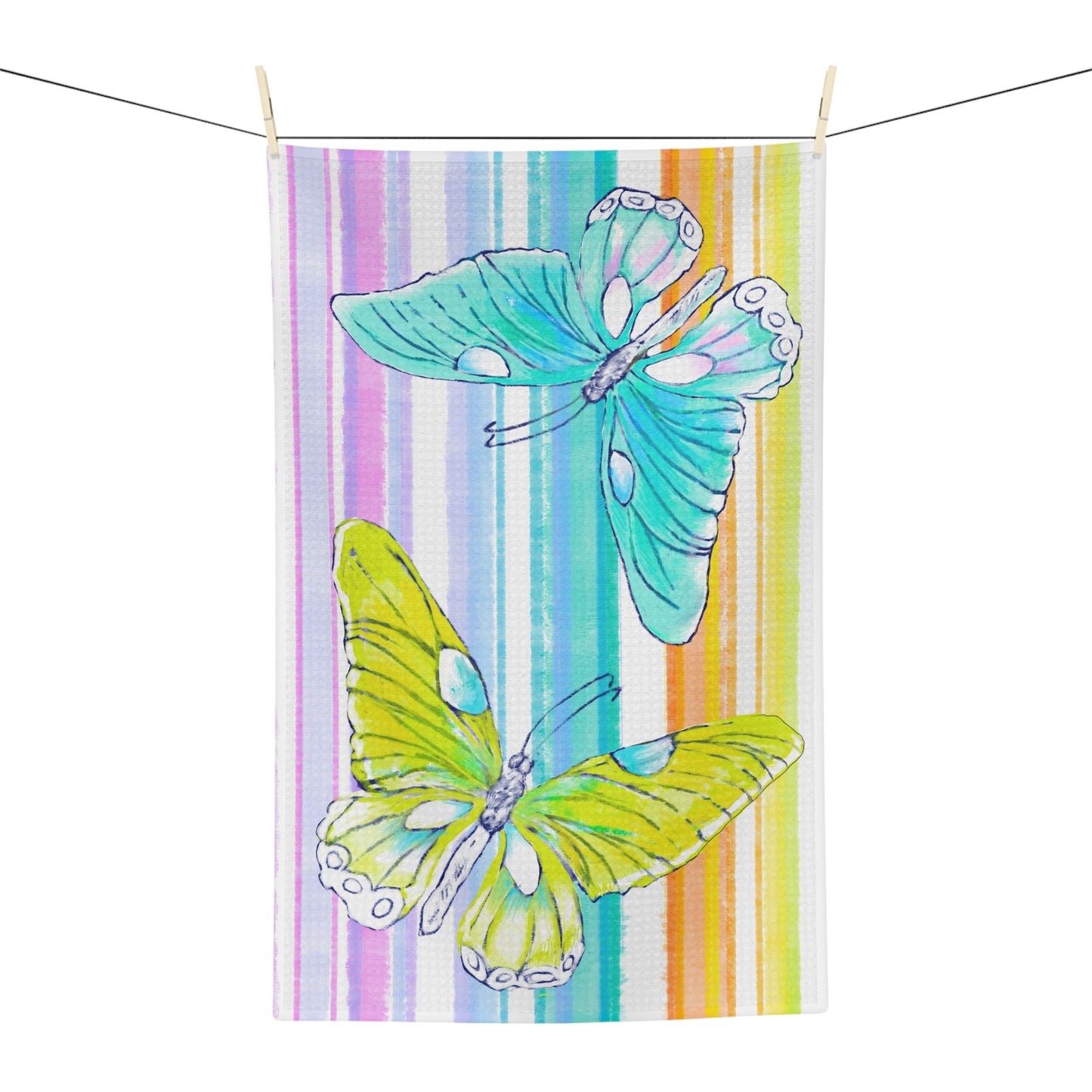 Flutterstripe MicrofiberTea Towel