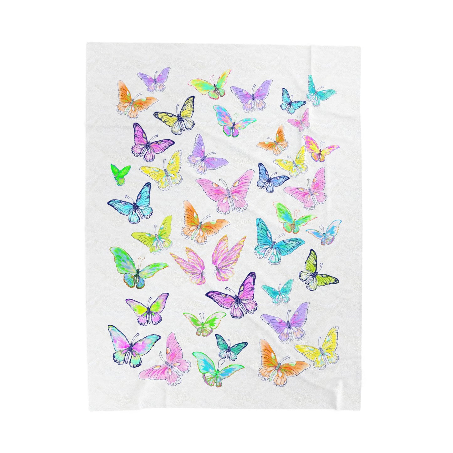 Butterfly Jive Velveteen Plush Blanket