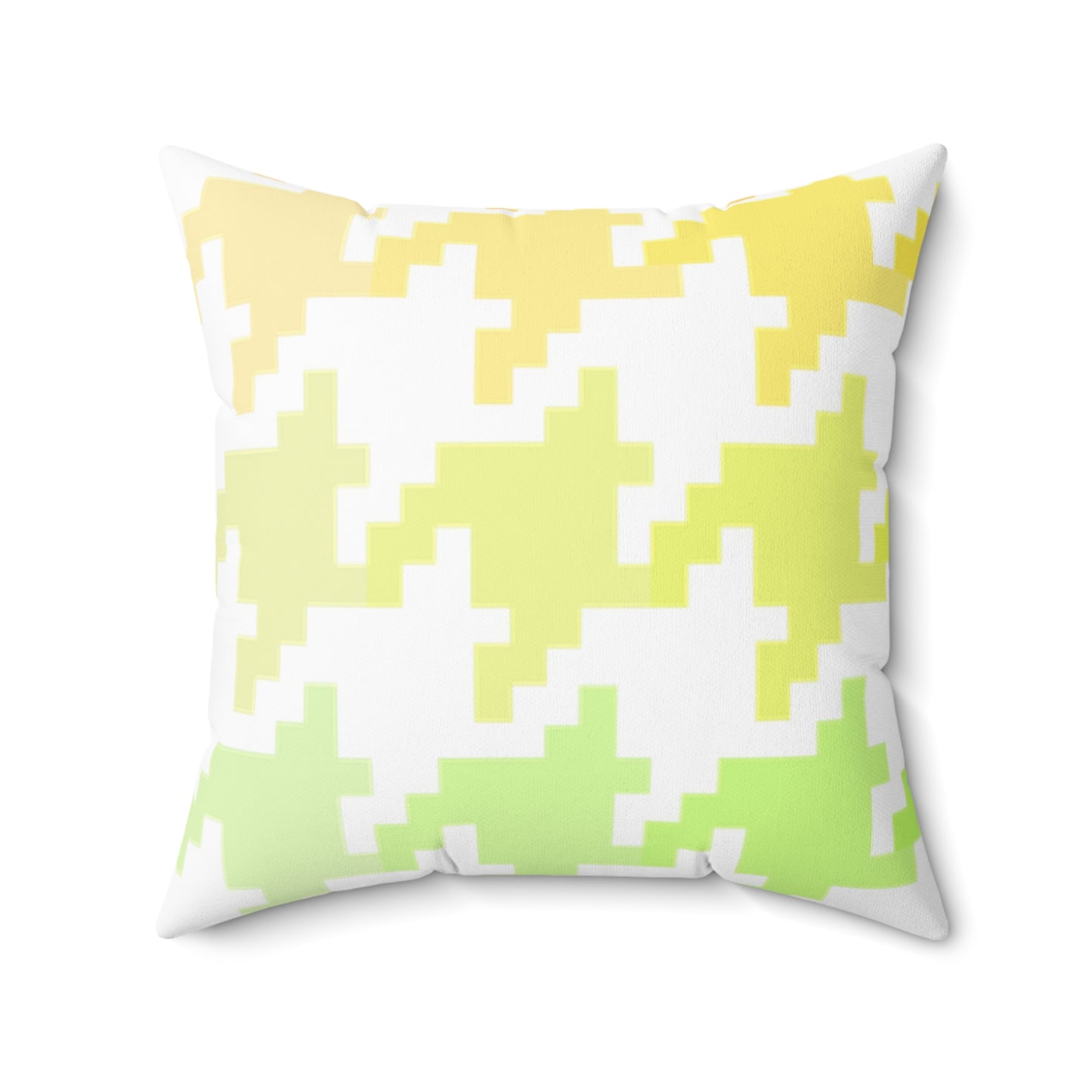 Hounds Tooth Fun Pillow Yellow/Green