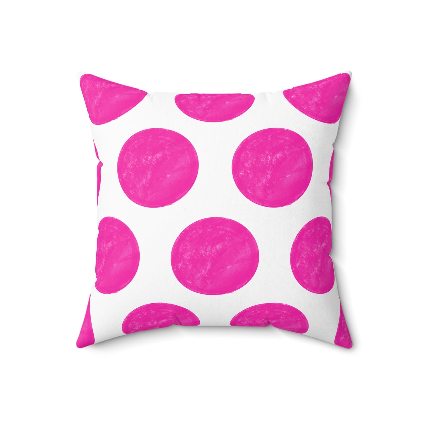 Polka Dot Palette Polyester Square Pillow