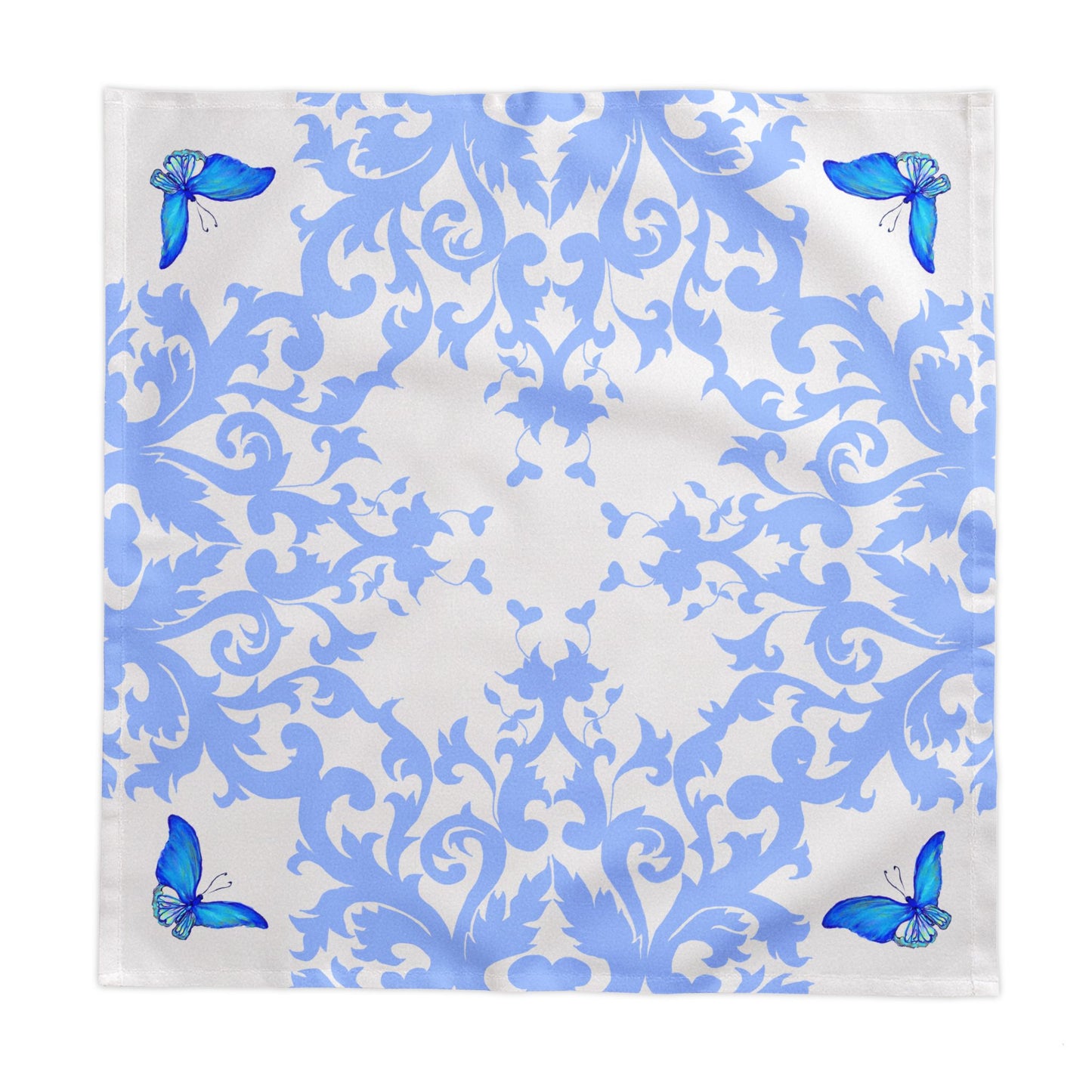 Tablecloths Square Hand-Drawn Classic with Butterflies
