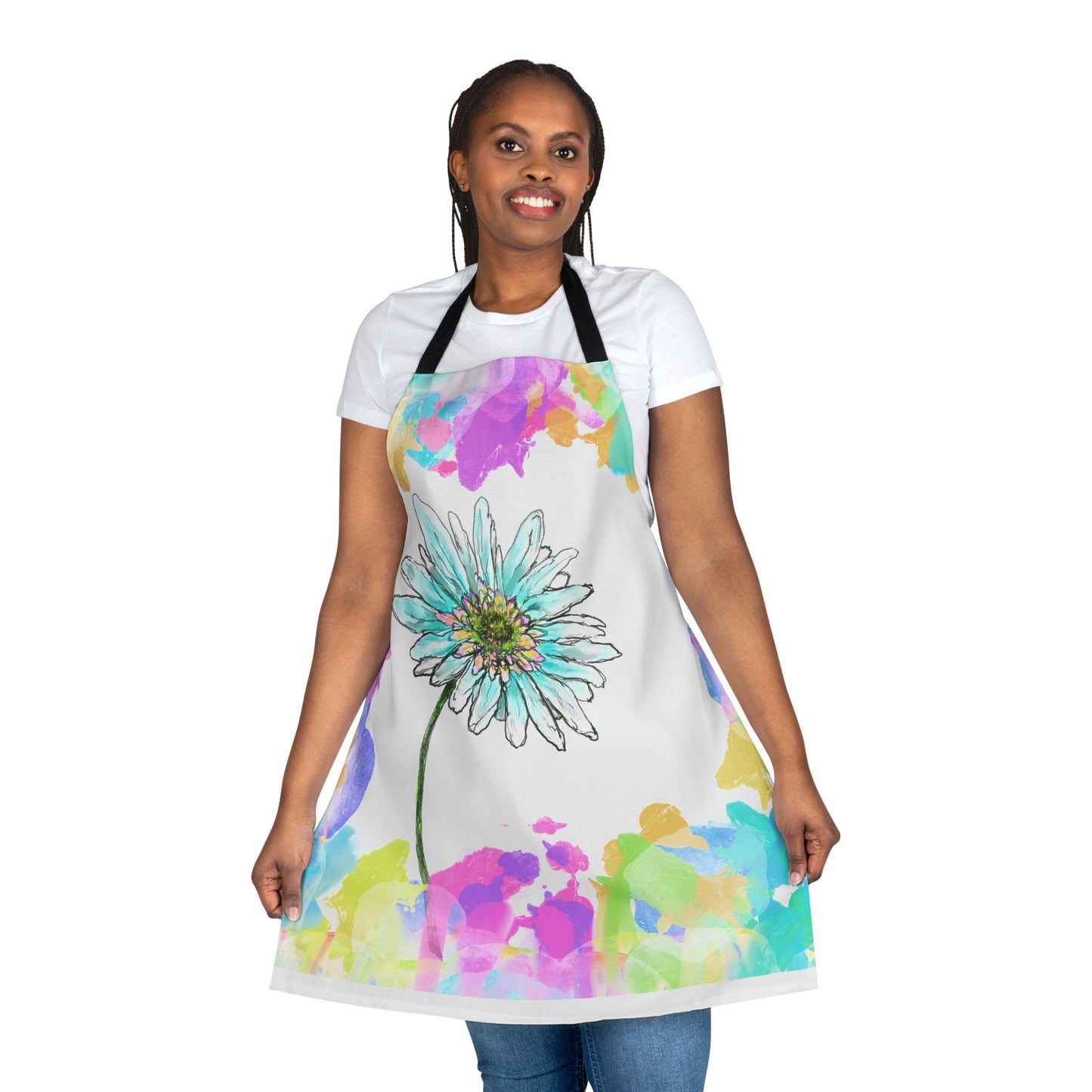 Zinnia Color Splash Apron