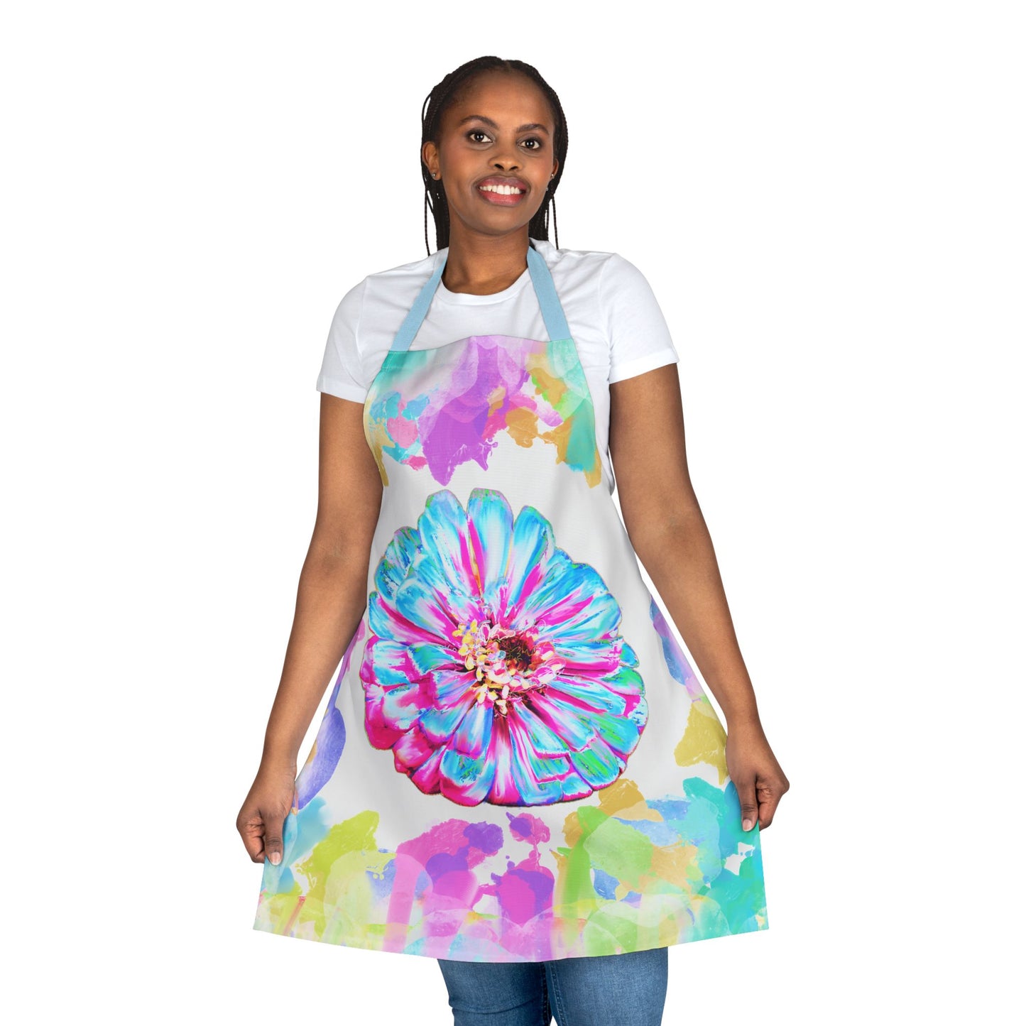Zinnia Color Splash Apron