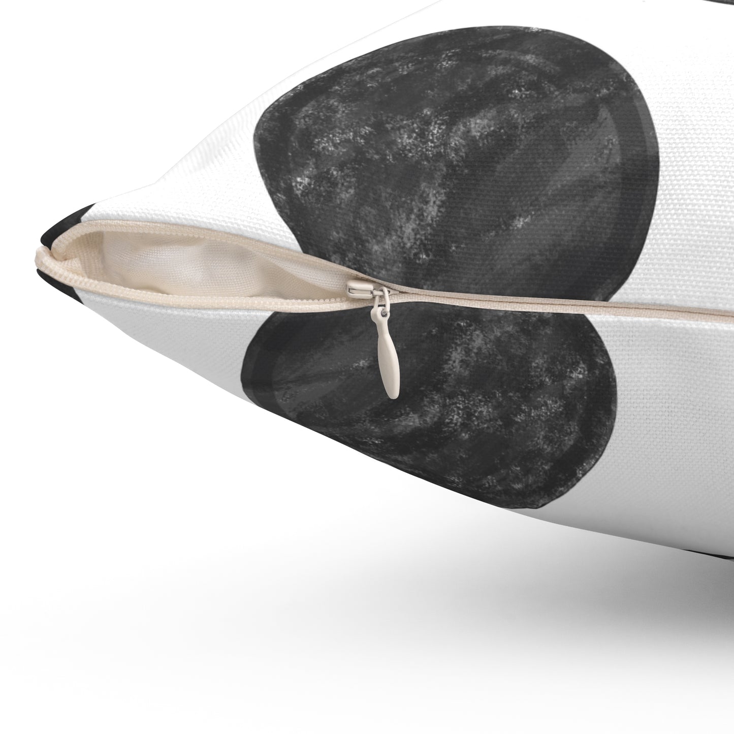 Polka Dot Palette Polyester Square Pillow black