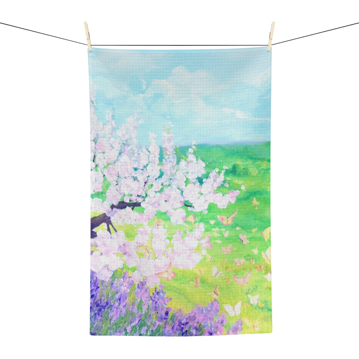 Dish Towels Microfiber Butterfly Dream Landscape