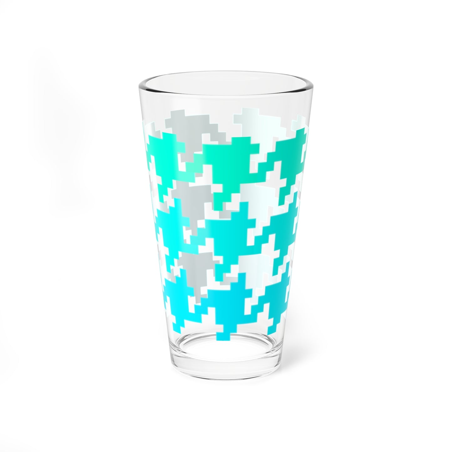 Mixing Glass, 16oz Houndstooth Fun